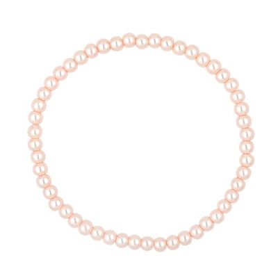 Mini pink pearl stretch bracelet